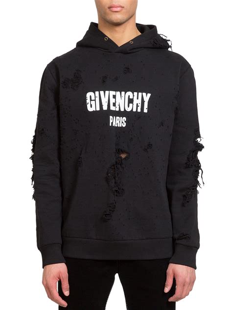 mens givenchy jumpers|givenchy hoodie with holes.